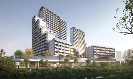 池华街公交站项目建筑效果图