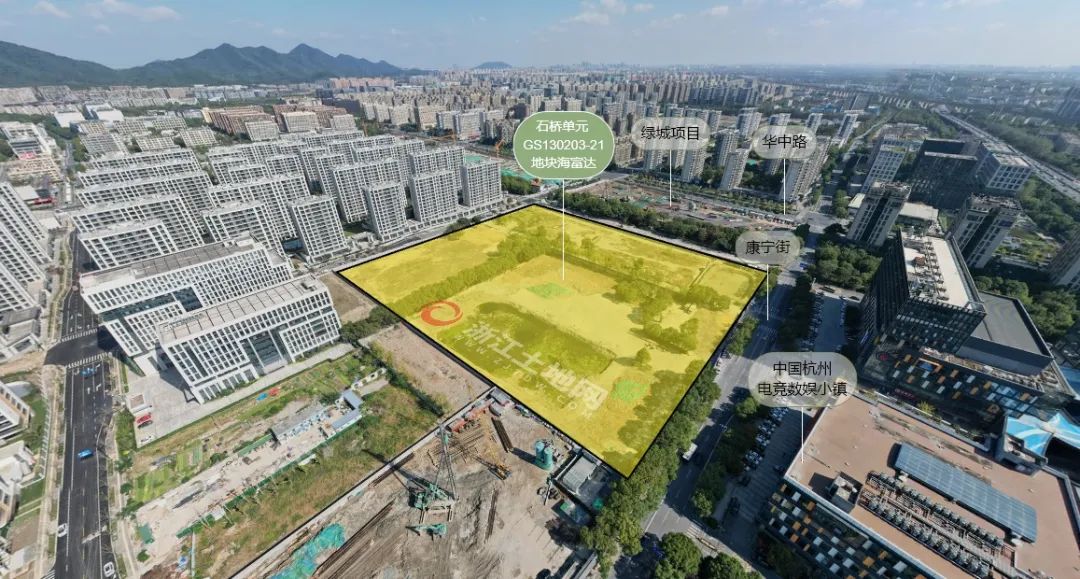 (石桥单元GS130203-21地块(海富达)区位及实景图)