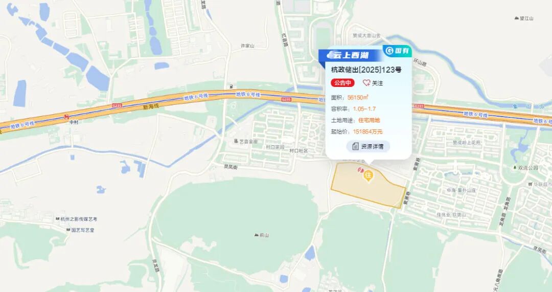 (转塘123号地块区位图)