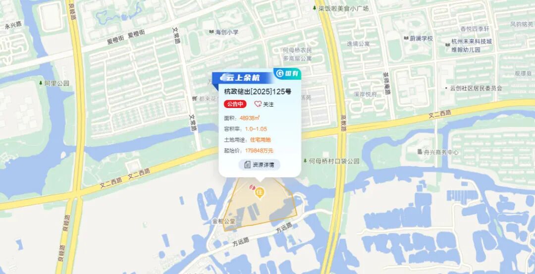 (未科125号地块区位图)