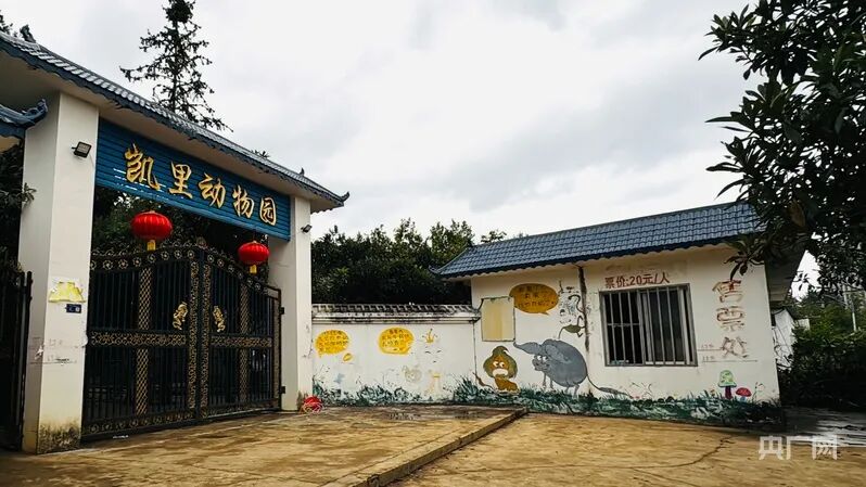 动物园门口显示着“票价20元/人”(央广网发 龙艺 摄)