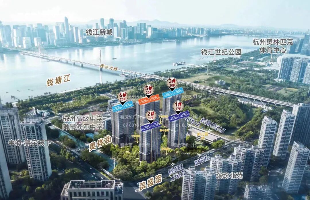 (滨江水电新村项目楼幢分布效果图,来自于网络)