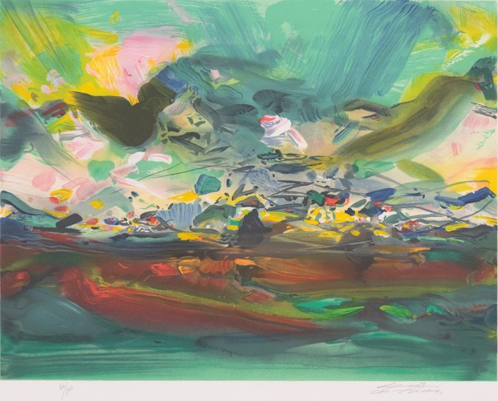 优雅 朱德群 石版 50.0厘米×65厘米 2008年