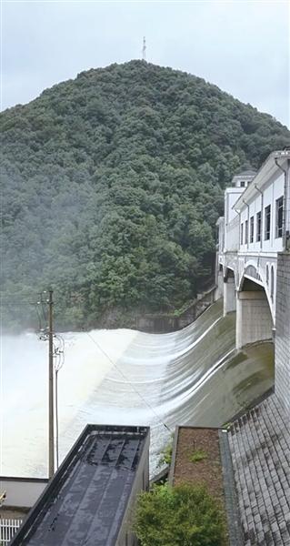 富阳区岩石岭水库泄洪