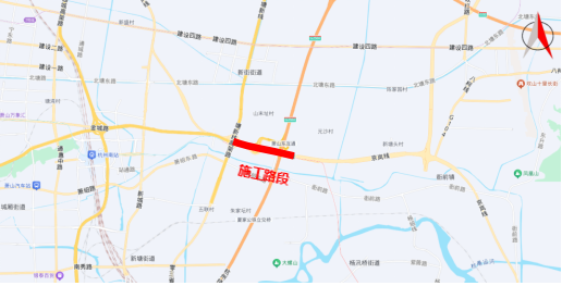 施工路段示意图